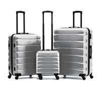 Flight Knight Suitcase Sets 3 Piece, Large Suitcase, Lightweight Extra Large Suitcase, Easyjet Cabin Bag 45x36x20 cm Underseat Carry On, Hand Luggage Approved for 100 Airlines Including BA, Ryanair
