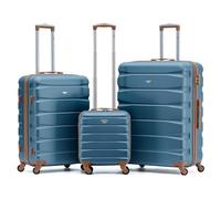 Flight Knight Suitcase Sets 3 Piece, Large Suitcase, Lightweight Extra Large Suitcase, Easyjet Cabin Bag 45x36x20 cm Underseat Carry On, Hand Luggage Approved for 100 Airlines Including BA, Ryanair