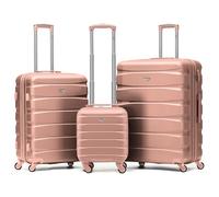 Flight Knight Suitcase Sets 3 Piece, Large Suitcase, Lightweight Extra Large Suitcase, Wizz Air Cabin Bag 40x30x20, Carry On Suitcase for Over 100 Airlines - Maximum Size for Vueling