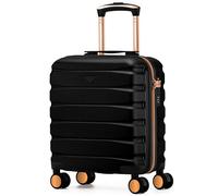 Flight Knight Underseat Cabin Suitcase 45x36x20cm | Free Hand Luggage for EasyJet & Wizz Air | Lightweight ABS Hard Shell with 8 Silent-Glide Spinner Wheels | Max Space Travel Bag