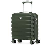 Flight Knight Underseat Cabin Suitcase 45x36x20cm | Free Hand Luggage for EasyJet & Wizz Air | Lightweight ABS Hard Shell with 8 Silent-Glide Spinner Wheels | Max Space Travel Bag