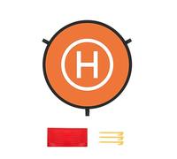 Flight Landing Pads Mat Parking Apron Enhances Visibility On Any Terrain Foldable With Storage Bag Double Color Design