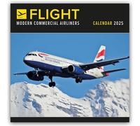 Flight - Modern Commercial Airliners - Passagierflugzeuge 2025 - Wand-Kalender: Original Carousel-Kalender [Mehrsprachig] [Kalender]