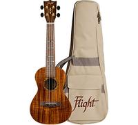 Flight Supernatural Series DUC445 Glossy Acacia Concert Ukulele with Gig Bag