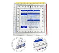 Flight Navigation Plotter Aviation Chart Ruler Multi-Function Pilot Training Equipment Navigation Plotting Tool Flight Planning Instrument Aircraft Navigation A