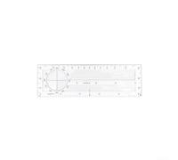 Flight Navigation Slide Rule Aviation for plotter for VFR Charts - Transparent E6B Calculator Tool for Pilot Training & Flight Planning 16.8x6.2cm