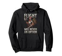 Flight Never Option Flightless Birds Medieval Viking Chicken Pullover Hoodie
