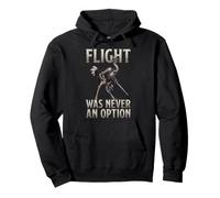 Flight Never Option Flightless Birds Medieval Viking Ostrich Pullover Hoodie
