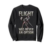 Flight Never Option Flightless Birds Medieval Viking Ostrich Sweatshirt