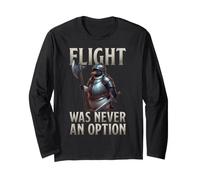 Flight Never Option Flightless Birds Medieval Viking Penguin Long Sleeve T-Shirt