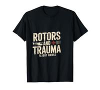 Flight Nurse Living Life Between Rotors Trauma Bays Rn Hems T-Shirt