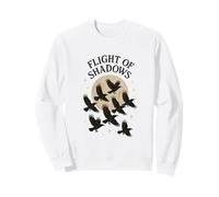 Flight of Shadows Flying Crows Sweatshirt