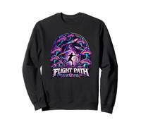 Flight Path Disc Golf Frolf Trippy Forest Player Gift Sweatshirt