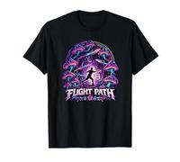 Flight Path Disc Golf Frolf Trippy Forest Player Gift T-Shirt