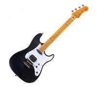 (B-Stock) Flight Rock Series Pathfinder Tenor Transparent Black Electric Solid-Body Ukulele with Gig Bag