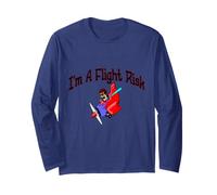 Flight Risk Airplane Pilot Long Sleeve T-Shirt