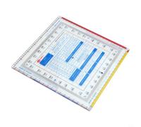 flight ruler and map protractor with aviation navigation features, supporting accurate line measurement and drawing for professional and student use
