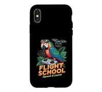 Flight School Squawk And Launch Parrot Drone Case for iPhone X/XS