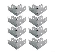 Flight Shell Corner for 8 Pack Boxes Right Angle Iron Brackets 55x40mm Silver for Edge Guards Protectors Speaker Equipment Support Industrial Containers (Corner Code)