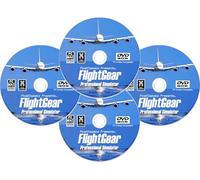 Flight Simulator 2026 X Premium DELUXE Edition FlightGear Sim 4 Disc DVD CD Set Compatible with Microsoft Windows PC, Mac, all joysticks flight controls & yoke | 600+ Aircraft & FULL World scenery!