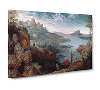 Flight To Egypt By Pieter Bruegel The Elder Canvas Print | Gallery Wrapped 30mm Frame Wall Art | 20x14 inches | Ready to Hang | Classic Picture | Living Room Bedroom Lounge Office