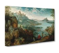 Flight To Egypt By Pieter Bruegel The Elder Canvas Print | Gallery Wrapped 30mm Frame Wall Art | 30x20 inches | Ready to Hang | Classic Picture | Living Room Bedroom Lounge Office