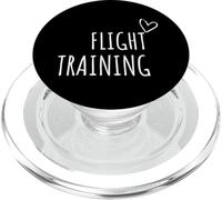 Flight Training Men Women Aviation Pilot School Airplane PopSockets PopGrip for MagSafe