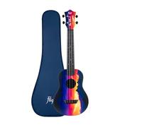 Flight Ukeleles TUSL-EE SUNSET Elise Ecklund Signature Concert Scale Soprano Travel Ukulele ALMTUSLEESUN