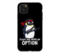 Flight Was Never An Option Commando Penguin Soldier Dad Joke Case for iPhone 11 Pro Max