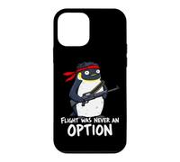 Flight Was Never An Option Commando Penguin Soldier Dad Joke Case for iPhone 12 mini