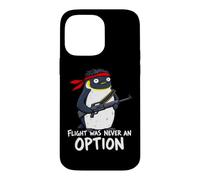 Flight Was Never An Option Commando Penguin Soldier Dad Joke Case for iPhone 14 Pro Max