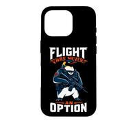 Flight Was Never An Option Commando Penguin Soldier Dad Joke Case for iPhone 16 Pro