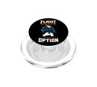 Flight Was Never An Option Commando Penguin Soldier Dad Joke PopSockets PopGrip for MagSafe