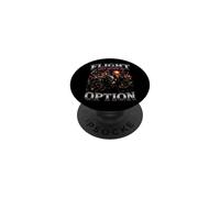 Flight Was Never An Option Dark Humor Funny Penguin Meme PopSockets Adhesive PopGrip