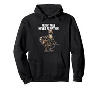 Flight was Never an Option Funny Armed Dodo Bird Pullover Hoodie