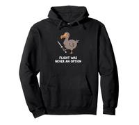 Flight was Never an Option Funny Armed Dodo Knife Bird Pullover Hoodie