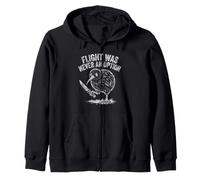 Flight Was Never An Option Funny Kiwi Bird Meme Zip Hoodie