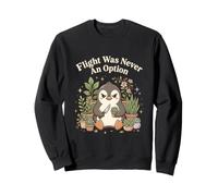 Flight Was Never An Option Grumpy Penguin With Knife Sweatshirt