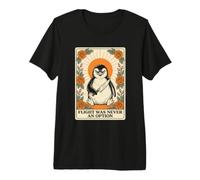 Flight was Never an Option Penguin with Knife Tarot Card Premium T-Shirt