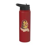 Flight was Never an Option Sarcastic Unhinged Penguin Saying Stainless Steel Insulated Water Bottle