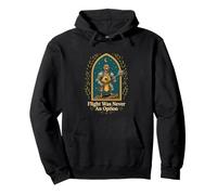 Flight Was Never An Option Turkey Knight Warrior Medieval Pullover Hoodie