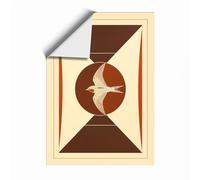 Flight Within Structure Art Deco Unframed Wall Art Print A1 (84.1×59.4cm), Wall Decor for Living Room, Bedroom, Office & Home, Art Gift
