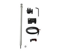 FLIGHTFLIX Rock Steady 12" Strut Skid Pole 1" - 2.5" Camera Ball Mount for 360 Cameras - Airplane Car RV Truck Boat
