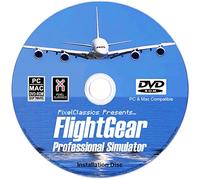 FlightGear Flight Simulator 2023 Standard Edition CD DVD Disc | Pro Flight Sim with 600 Aircraft + 1000 Liveries Included | Full Worldwide Scenery + Free Updates | Windows 11, 10, 8, 7, Vista & Mac
