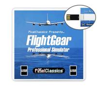 FlightGear Flight Simulator 2025 Deluxe Edition USB Stick | Professional Flight Sim | 600 Aircraft + 1000 Liveries + 20,000 Airports | Full Worldwide Scenery + Free Updates | PC Windows 11, 10
