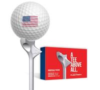 FLIGHTPATH Premium Golf Tees - Durable Plastic Golf Tees Designed to Enhance Golf Shot Distance & Precision - Robotically Tested to Reduce Ball Spin - USGA Approved Golf Equipment - (Pack of 8, 2.75“)