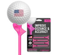 FLIGHTPATH Premium Golf Tees Pink 4 Tees X 3.25” Long
