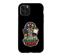 FLIGHTS CHECK FIRST Darts Kit Case for iPhone 11 Pro