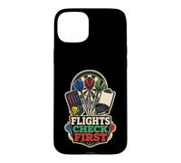 FLIGHTS CHECK FIRST Darts Kit Case for iPhone 15 Plus