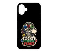 FLIGHTS CHECK FIRST Darts Kit Case for iPhone 16 Plus